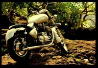 Silver Royal Enfield Bullet Modified Bullet