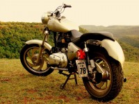 Silver Royal Enfield Bullet Modified Bullet