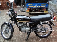 Black Yamaha RX 100