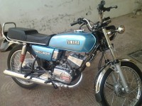 Sky Blue Yamaha RX 100