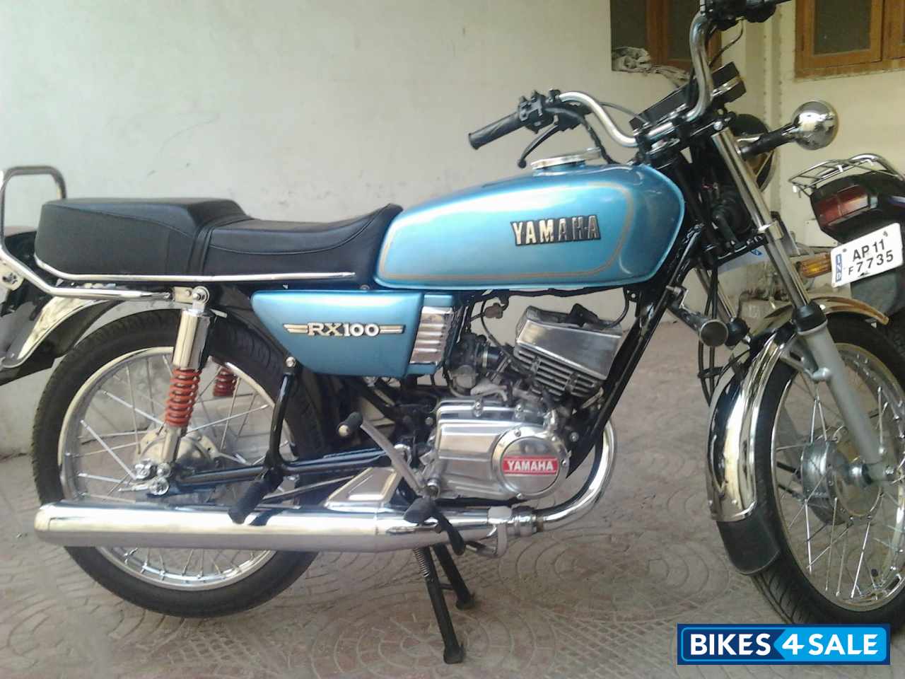 Used 1994 Model Yamaha Rx 100 For Sale In Telangana Id Sky Blue Colour Bikes4sale