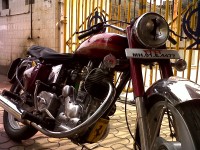 Maroon Royal Enfield Bullet Standard 350