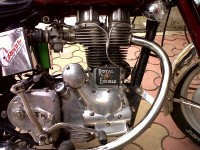 Maroon Royal Enfield Bullet Standard 350