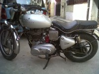 Silver Royal Enfield Bullet Standard 350