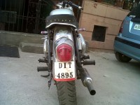 Silver Royal Enfield Bullet Standard 350