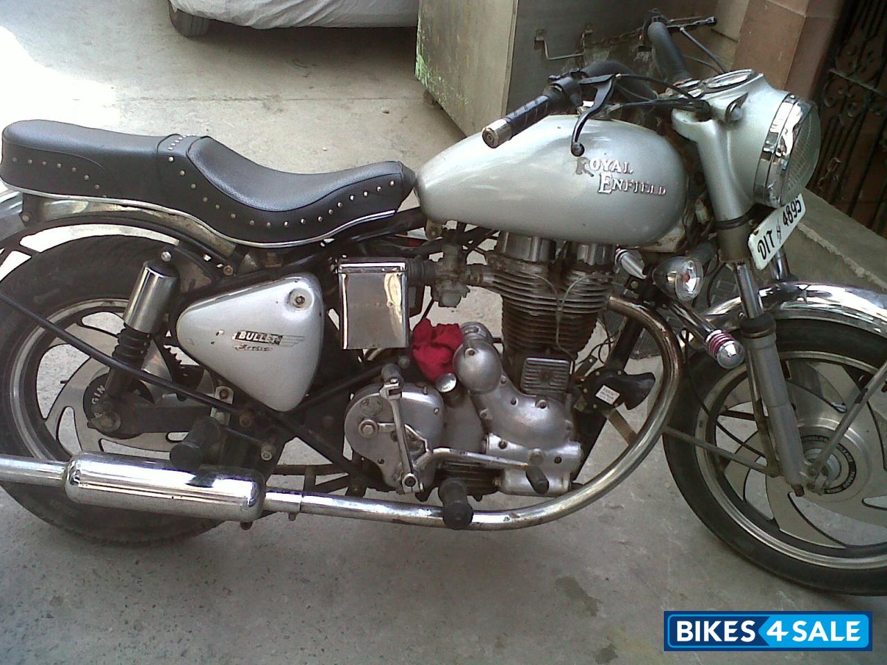 Silver Royal Enfield Bullet Standard 350