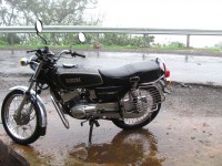 Black Yamaha RX 100