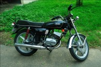 Black Yamaha RX 100