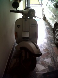 Silver LML Vespa