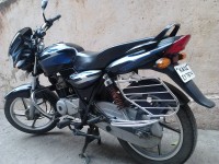 Blue-black Bajaj Discover 100 DTS-Si