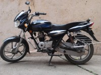 Blue-black Bajaj Discover 100 DTS-Si