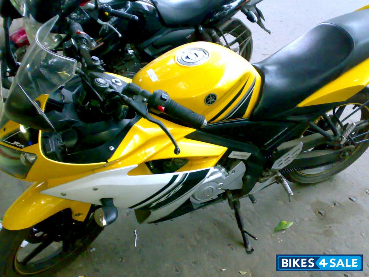 Yellow Yamaha YZF R15