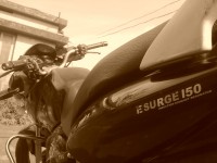 Black TVS Apache 150 Surge