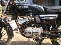 Black Yamaha RX 100