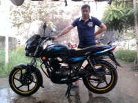 Black & Blue Bajaj Discover DTSi 135