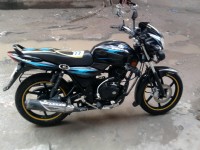 Black & Blue Bajaj Discover DTSi 135