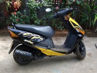 Yellow & Black Honda Dio