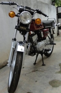 Red Yamaha RX 100