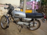 Silver Yamaha RX 100