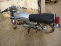 Silver Yamaha RX 100