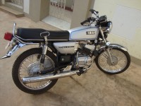 Silver Yamaha RX 100