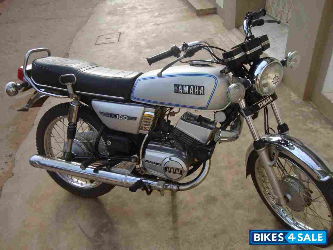 Silver Yamaha RX 100