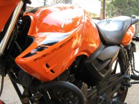 Orange TVS Apache RTR FI 160