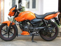 Orange TVS Apache RTR FI 160