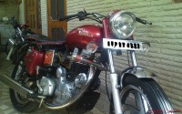 Red Royal Enfield Bullet Electra