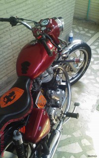 Red Royal Enfield Bullet Electra