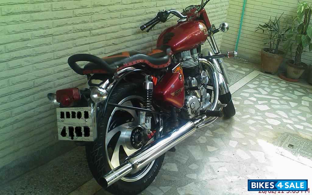 Red Royal Enfield Bullet Electra