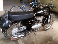 Black Vintage Bike  Rajdoot Ranger