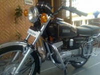 Black Yamaha RX 100