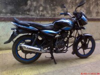 Black Blue Bajaj Discover 100 DTS-Si