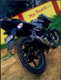 Midnight Black Bajaj Pulsar 180 DTSi