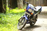 Blue Yamaha RXZ