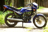 Blue Yamaha RXZ