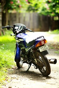 Blue Yamaha RXZ