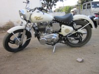 Skotia White Royal Enfield Bullet Electra