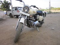 Skotia White Royal Enfield Bullet Electra