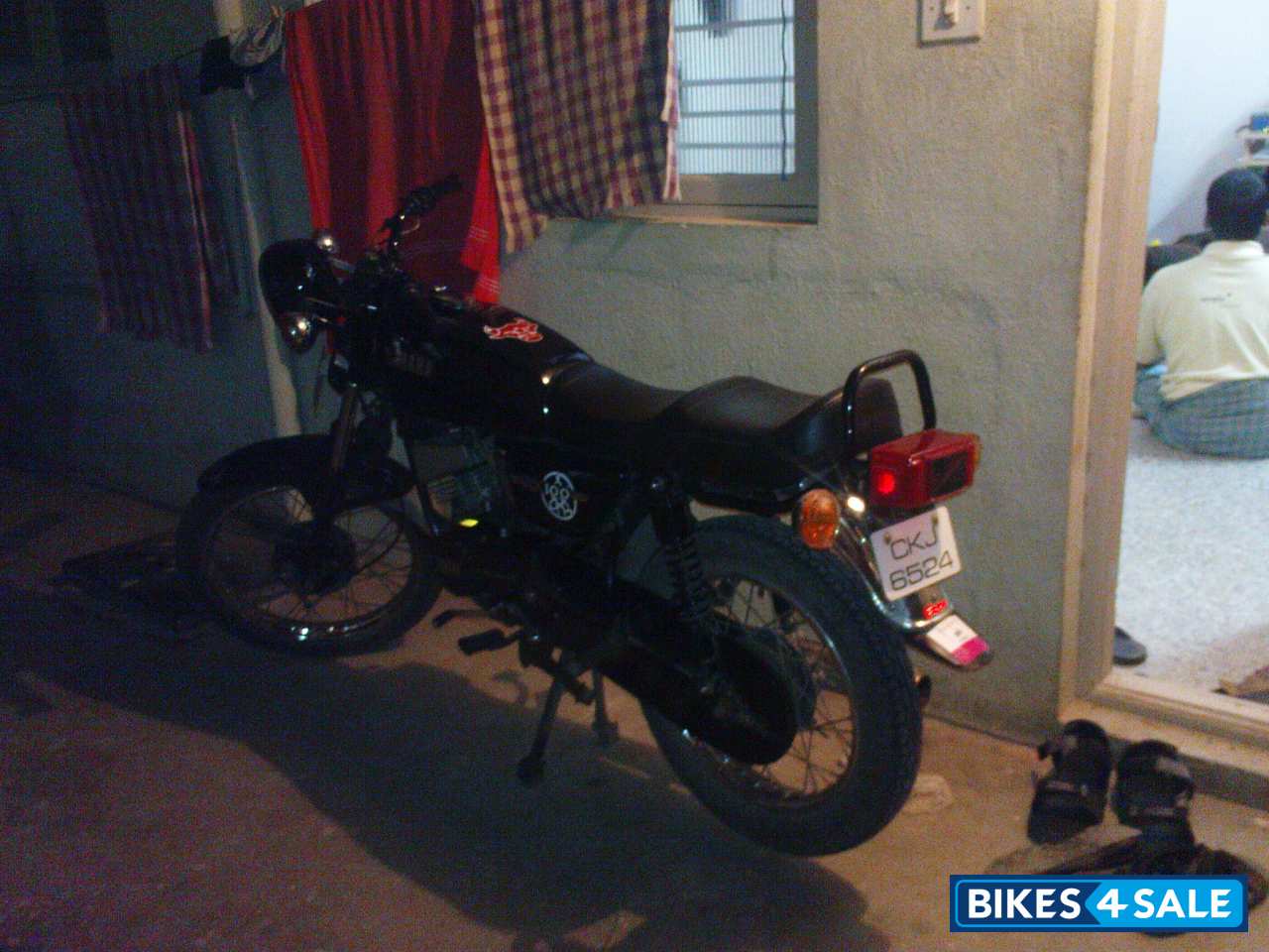 Black Yamaha RX 100