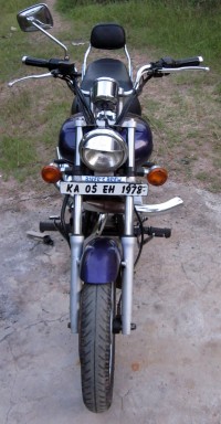 Purple Bajaj Eliminator