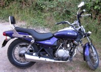 Purple Bajaj Eliminator