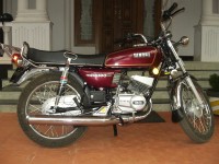 Wine Red Yamaha RX 100