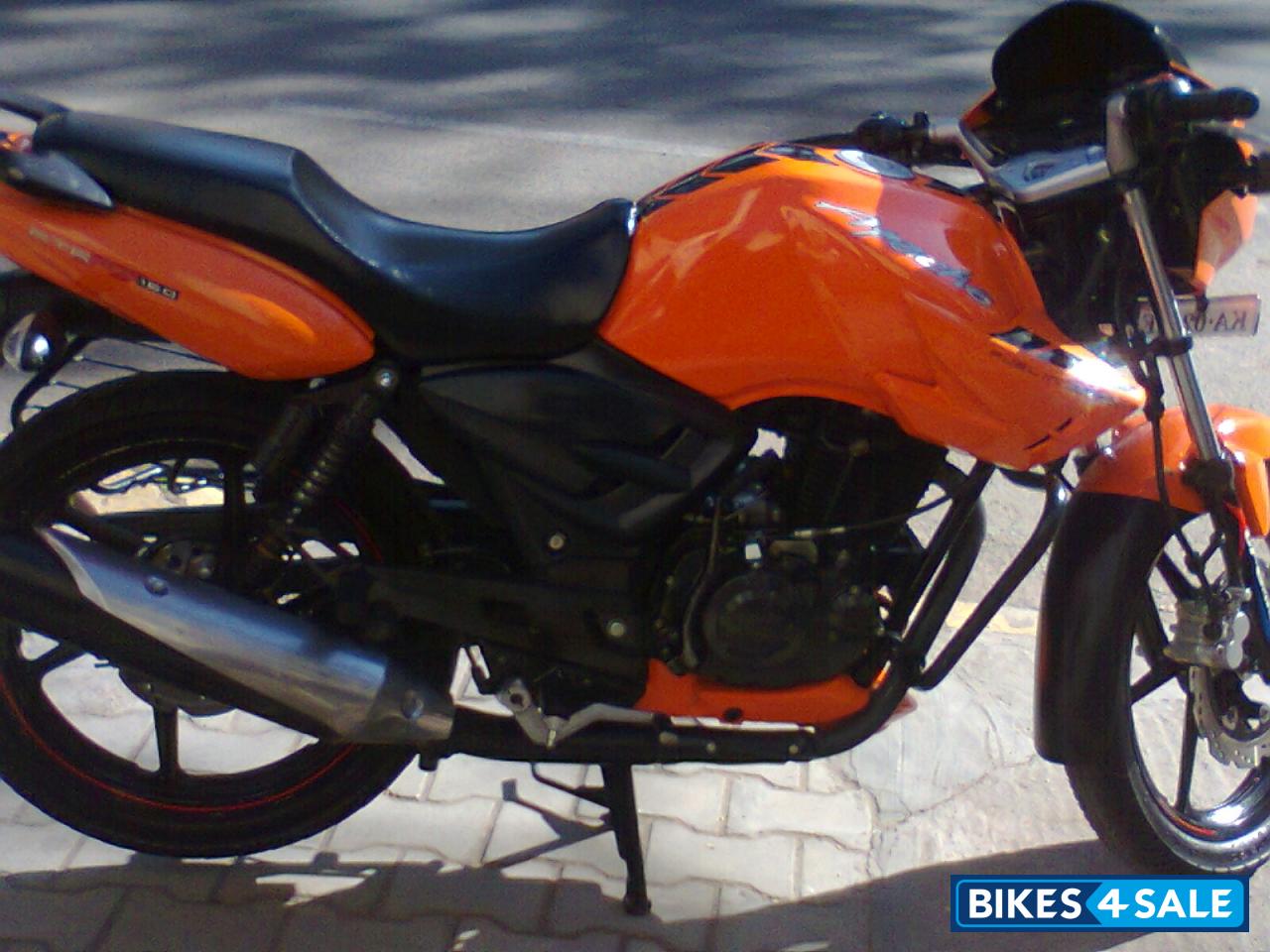 Used 09 Model Tvs Apache Rtr Fi 160 For Sale In Bangalore Id Orange Colour Bikes4sale