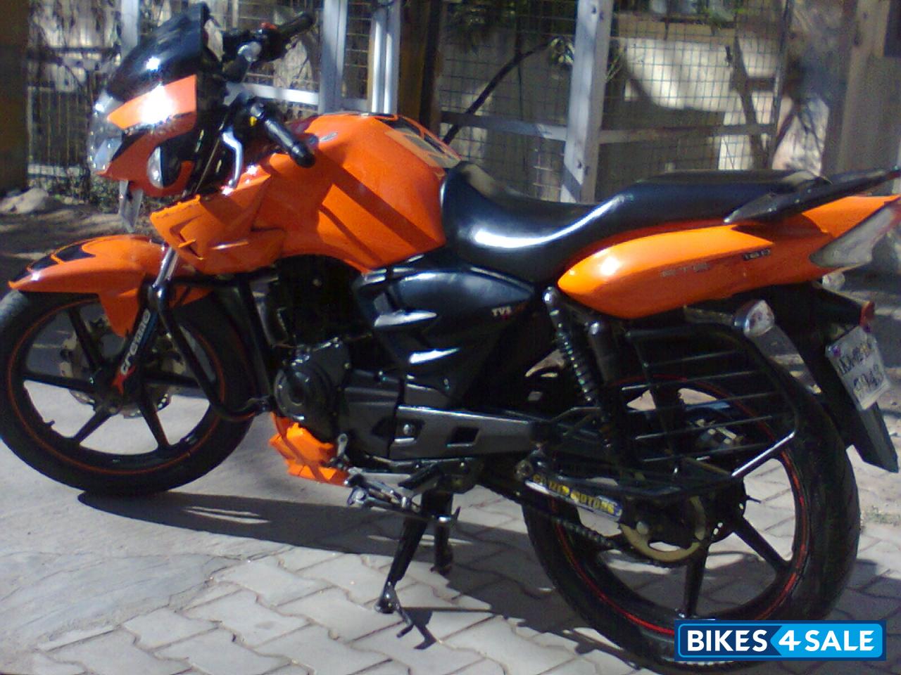 Used 09 Model Tvs Apache Rtr Fi 160 For Sale In Bangalore Id Orange Colour Bikes4sale