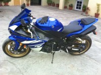 Blue Yamaha YZF R1