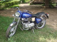 Blue Royal Enfield Classic