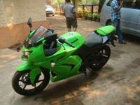 Green Kawasaki Ninja 250R