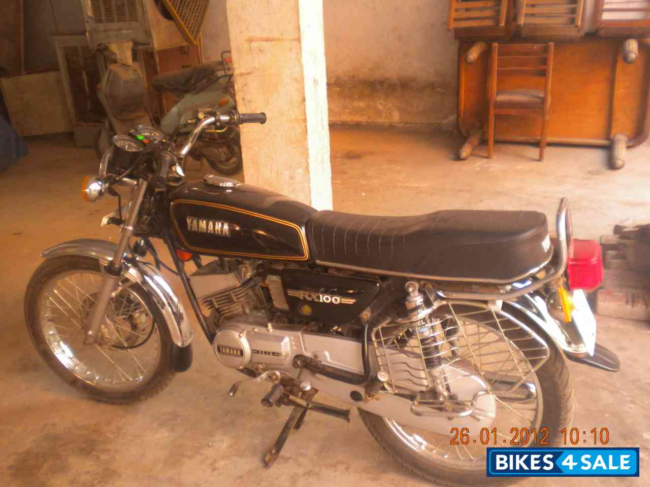 Black Yamaha RX 100